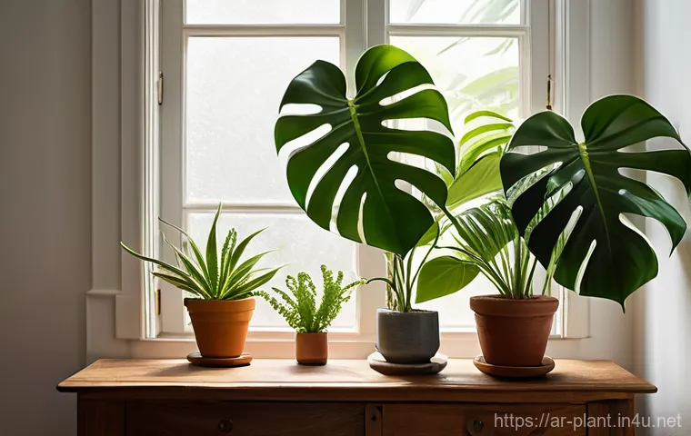 몬스테라 가지치기 팁 - **Prompt 1: The Art of Pruning for a Thriving Monstera**
    "A serene, well-lit indoor scene featur...
