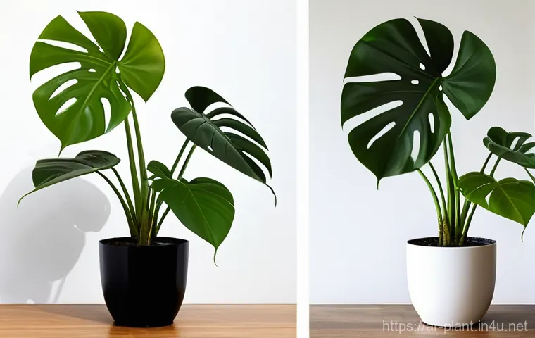 몬스테라 가지치기 팁 - **Prompt 1: The Art of Pruning for a Thriving Monstera**
    "A serene, well-lit indoor scene featur...